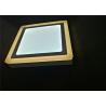 China Surface Mount Double Color Led Panel 18W + 6W Ceiling Square Yellow Edge 1440 Lumens wholesale