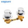 China Distance 12.5CM Bathroom Fixtures And Fittings / 38 Degree Thermostatic Shower Mixer Valve wholesale