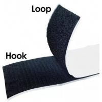 China Heavy Duty Black Velcro Sticky Back Tape Roll VW-1 Hook And Loop Tape on sale