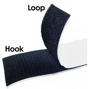 Heavy Duty Black Velcro Sticky Back Tape Roll VW-1 Hook And Loop Tape