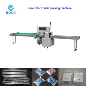 China Horizontal Flow Wrapper Down Paper Type Servo Motors Driving Hardware Tools Packing supplier