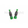 Green Fiber Optic Attenuator Single Mode FC APC Female To Male 5 dB Attenuator