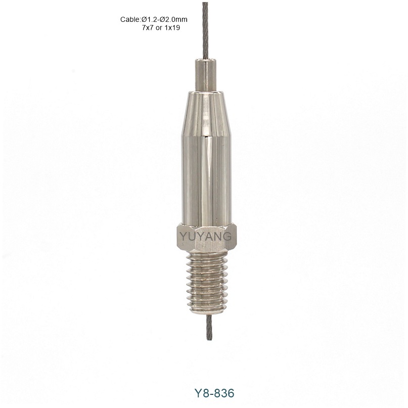 W3 / 8 Thread Wire Cable Gripper Bottom Exit For Modern Interior Decor
