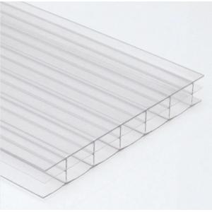 Clear Twin Wall Polycarbonate Roofing Sheet With Modern Design 4mm-20mm Thickness