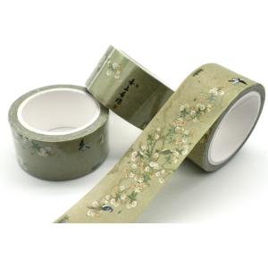 High Quality Waterproof Adhesive washi Paper Tape Vintage Chinese Style Colored Packaging Tape