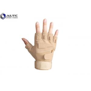 China Custom Military Tactical Gloves Half Finger Airsoft Cycling Polyester Material supplier