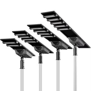 China レンズ調節可能な太陽光発電の路灯 180lm/w - 200lm/w アルミ 太陽光路灯 wholesale