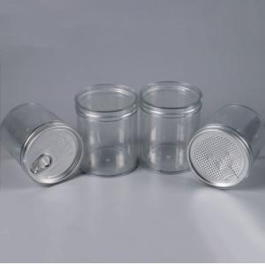 Transparent Wide Mouth Pet Plastic Honey Containers With Lids Food Grade
