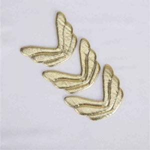 China Silver Ultrasonic Embossing Flowers Crafts Fabric Wings Crafts Use In Gift Decoration supplier