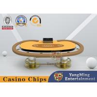China Pea Shaped Texas Oval Casino Game Chess Table 304 Stainless Steel on sale