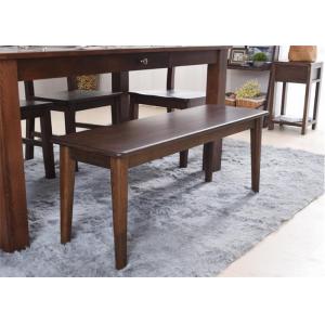 China Commercial Dark Oak Furniture Benches , Restaurant Practical Hardwood Bench Seat supplier