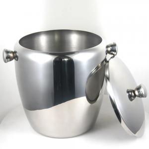 Stainless Steel Champagne Beer Wine Cooler Ice Bucket With ear