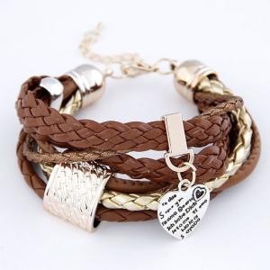 plait leather bracelet