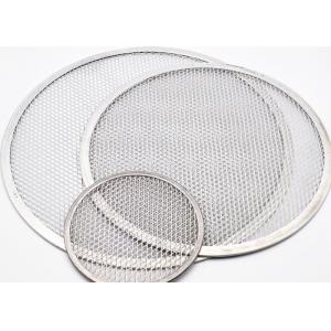 China Aluminum Kitchen Metal Filter Screen 6 10 12 14 Inch Stainless Steel 304 Pizza Screen supplier