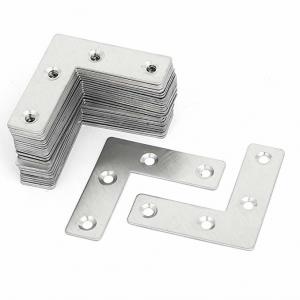 China Metal L Shaped Flat Fixing Mending Repair Plates Bracket with 50mmx50mmx1mm Size supplier