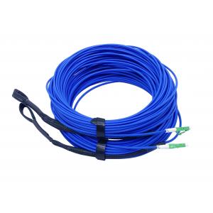 China Pre Terminated FTTH Armoured Fiber Optic Patch Cord LC APC UL V0 Flame Retardant supplier