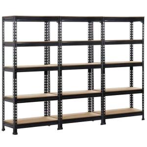 5 Tier Storage Shelf Rack Adjustable Metal Garage Storage Rack Garage Shelves