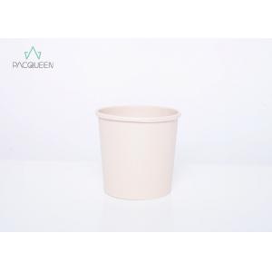 China Grease Resistant Food Grade Containers / Takeaway Soup Bowls With Vented Paper Lids supplier