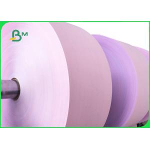 China 50gsm Pink NCR Paper Roll For Sales Contract High Brightness 70 × 80cm supplier