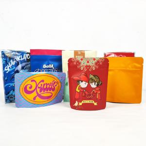 ziplockk Stand Up Mylar Food Bags Gravure Printing For Tea Candy Sugar Cookies