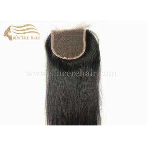 Fashion Hair Products, 18" Natural Black Straight Virgin Remy Human Hair Clouser Extensions For Sale