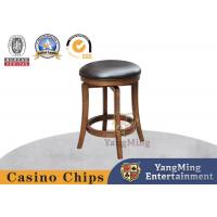 China Customized Imported Solid Wood Swivel Dining Bar Chair Casino Poker Club High Chair on sale