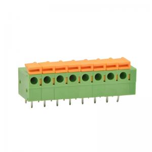China Side Entry Screwless PCB Terminal Block Connector 0.2 Pitch For Electric Appliances supplier