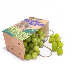 Customizable Sustainable Fruit Packing Paper Bags For Fruits And Vegetables