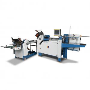 Cost-effective A3 Leaflets Insert Paper Cross Folding Machine With Gear Driving Paper Folder