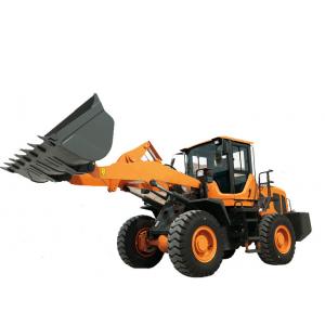 China Steel Yellow Compact Wheel Loader , Articulated Backhoe Loader High performance supplier