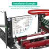 China PCI-E 4X to U.2 SFF-8639 Adapter Card 140x120mm for U.2 SSD wholesale