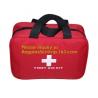 Red pu leather waterproof mini eva first aid kit case,first aid box plastic case