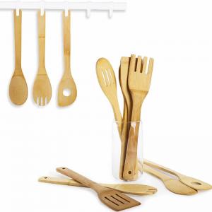 China 300mm Biodegradable Bamboo Shovel Utensils Set Practiced Tools Reusable For Home Kitchen Restaurants Hotel Food Cooking supplier