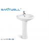 Sanitary Ware Ceramics Bathroom Pedestal Basins Washbasin With Three Hole option