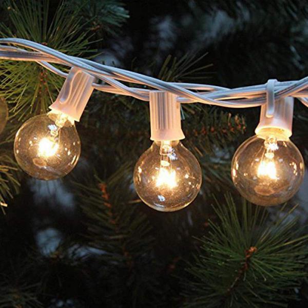 Wedding Garden G40 E12 Decorative String Lighting 100ft Globe String Light