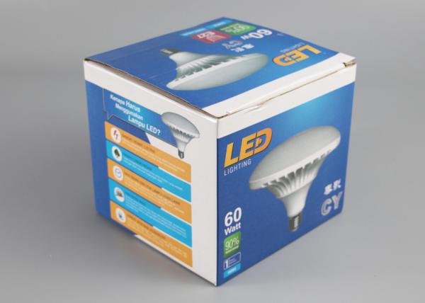 Recycled Rectangular Folding Paper Packaging Boxes Spot UV For LED Lights