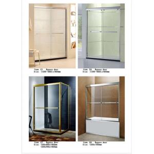 2 Bypass Door Shower Door Enclosures / Walk In Shower Enclosures Customized Size