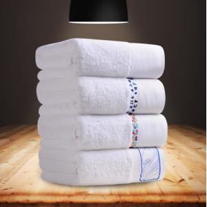 Customized Color Hotel Towels White 100% Cotton Face Hand Bath Towel Set for Home Spa