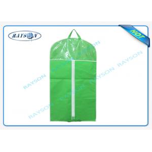 Customized Mens Non Woven Fabric Bags With Good Zipper And PVC Window