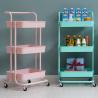 ISO Rolling Organizer Cart 3 Tier Storage Trolley On Wheels