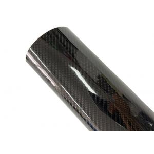 Calendered 5D Carbon Fiber Vinyl Wrap , Gloss Black Carbon Fiber Wrap