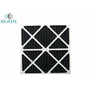 Pleated Charcoal Air Filter , Carbon Odor Filter For Airport Hotel Ventilation