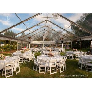 China Clear Top Cover Outside Aluminum Luxury Wedding Tents Different Lightings supplier