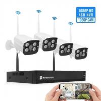 China 1080P 4CH WiFi Wireless Camera System White Color With CMOS Sensor on sale