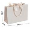 Rope Handle Ribbon Tie Printed Paper Shopping Bag For Boutique Shop