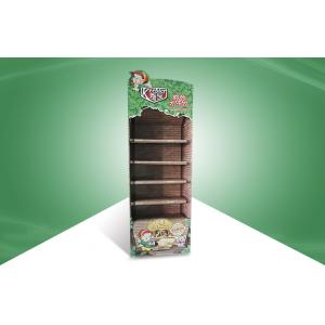 China Five Shelf Pos Cardboard Displays , Logo Cardboard Shop Display For Snacks supplier
