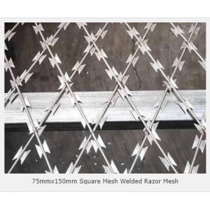 Welded Concertina Razor Wire 12 Inch Coil Diameter Prison For Heavy Duty Security Fence