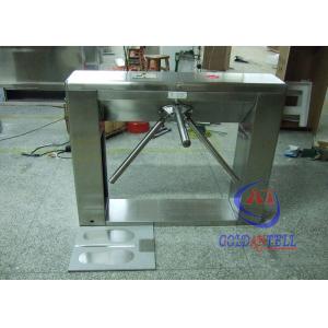 China Waist height Mobile phone apps Tripod Turnstile Gate , office building turnstile security gates supplier