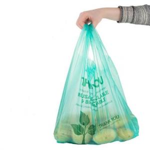 Colorful 25μM PLA PBAT Biodegradable Plastic Grocery Bags