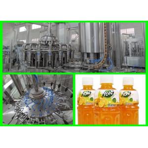 China Automatic Fresh Fruit Juice Filling Machine / Hot Filling Plant 350ml - 2000Ml±10ml supplier